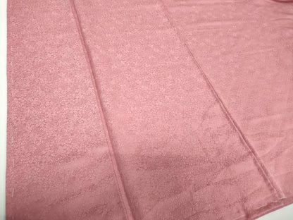 平和屋着物●上質な色無地　草花地紋　長春色　正絹　逸品　未使用　DAAX4989ps