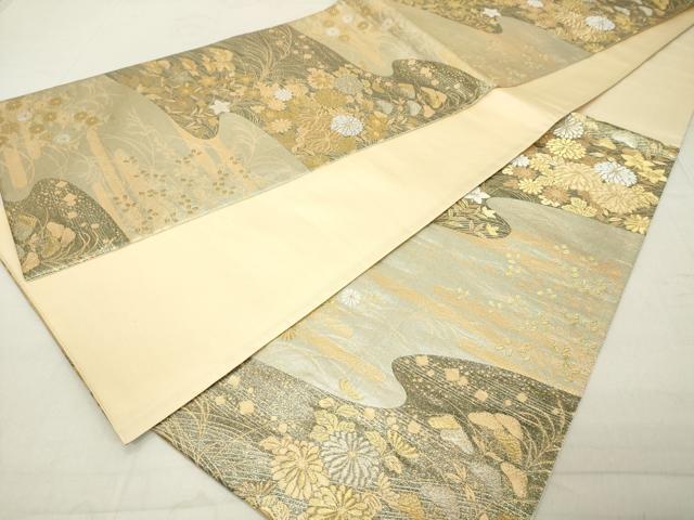 平和屋着物◎九百佐賀錦　六通柄袋帯　蒔絵　金銀糸　正絹　逸品　DAAX5202cd