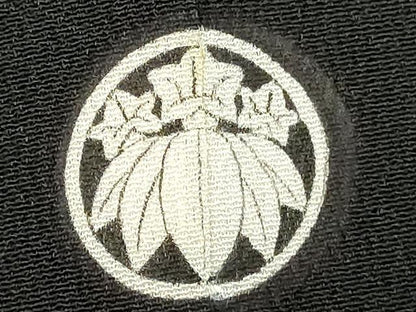 平和屋着物■豪華黒留袖　刺繍　群鶴吉祥松文　金彩　正絹　逸品　DAAX5298cd