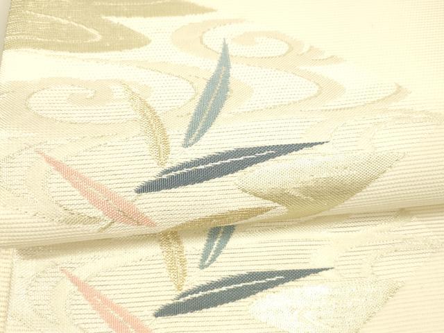 平和屋着物＊夏物 六通柄袋帯 こかげ 金銀糸 正絹 逸品 DAAX5522cm
