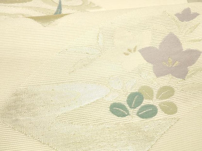 平和屋着物＊夏物 六通柄袋帯 こかげ 金銀糸 正絹 逸品 DAAX5522cm