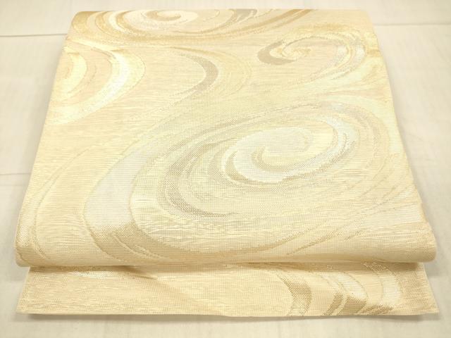 平和屋着物＊夏物 六通柄袋帯 流水文 金銀糸 正絹 逸品 DAAX5523cm