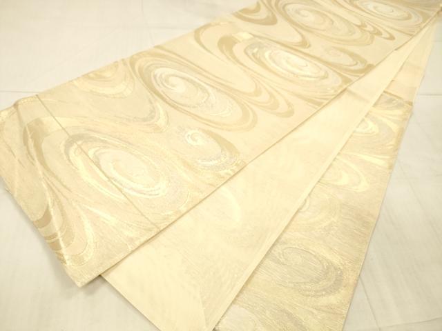 平和屋着物＊夏物 六通柄袋帯 流水文 金銀糸 正絹 逸品 DAAX5523cm