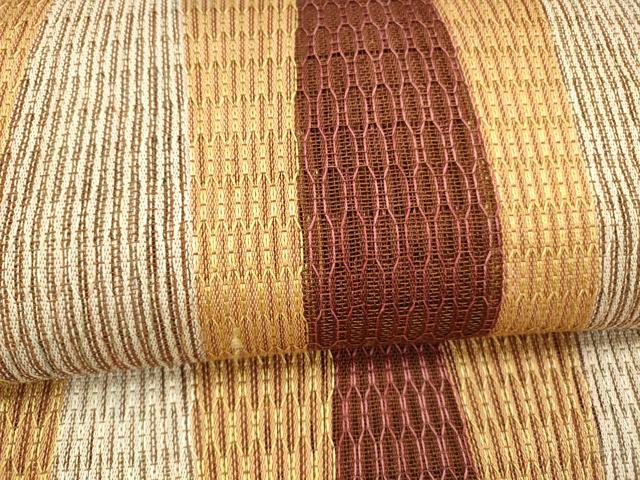平和屋着物＊夏物 八寸名古屋帯 間道 正絹 逸品 DAAX5527cm