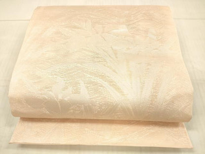 平和屋着物＊夏物 六通柄袋帯 杜若 銀糸 正絹 逸品 DAAX5531cm