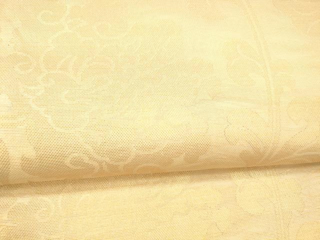 平和屋着物＊夏物 織物一筋名門 織悦 全通柄 京袋帯 花唐草文 金糸 正絹 逸品 DAAX5536cm