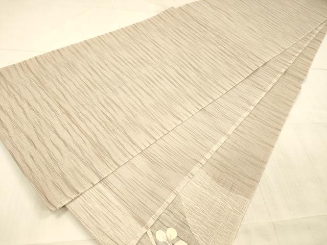 平和屋着物＊夏物 太鼓柄袋帯 枝花文 金銀糸 正絹 逸品 DAAX5540cm