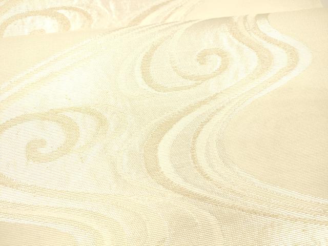 平和屋着物＊夏物 六通柄袋帯 流水文 銀糸 正絹 逸品 DAAX5542cm
