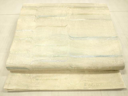 平和屋着物＊夏物 六通柄袋帯 抽象文様 金銀糸 正絹 逸品 DAAX5545cm
