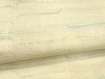 平和屋着物＊夏物 六通柄袋帯 抽象文様 金銀糸 正絹 逸品 DAAX5545cm