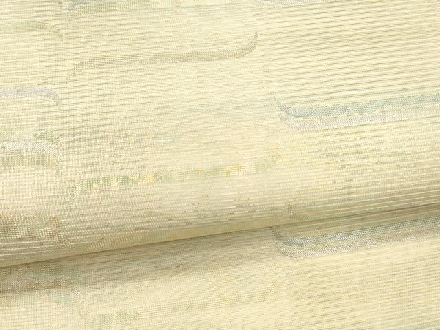 平和屋着物＊夏物 六通柄袋帯 抽象文様 金銀糸 正絹 逸品 DAAX5545cm