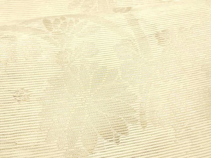 平和屋着物＊夏物 六通柄袋帯 草花文 金銀糸 正絹 逸品 DAAX5552cm