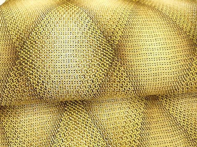 平和屋着物＊夏物 八寸名古屋帯 組織 菱文 金銀糸 正絹 逸品 DAAX5557cm