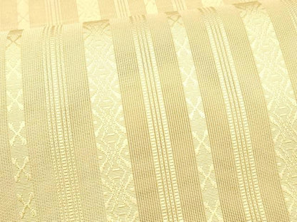 平和屋着物＊夏物 本場筑前博多織 八寸名古屋帯 紗献上 香色 正絹 逸品 DAAX5564cm
