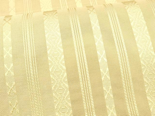平和屋着物＊夏物 本場筑前博多織 八寸名古屋帯 紗献上 香色 正絹 逸品 DAAX5564cm