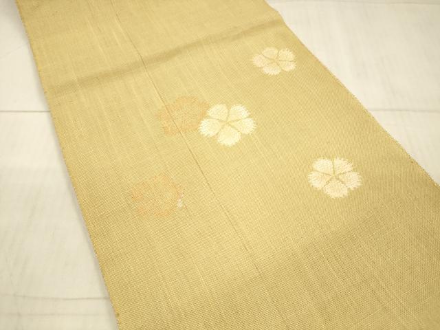 平和屋着物＊夏物 八寸名古屋帯 舞花文 正絹 逸品 DAAX5566cm