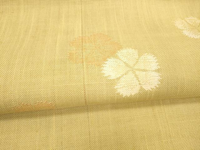 平和屋着物＊夏物 八寸名古屋帯 舞花文 正絹 逸品 DAAX5566cm