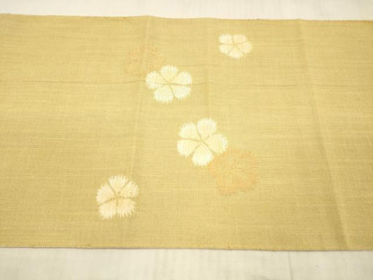 平和屋着物＊夏物 八寸名古屋帯 舞花文 正絹 逸品 DAAX5566cm