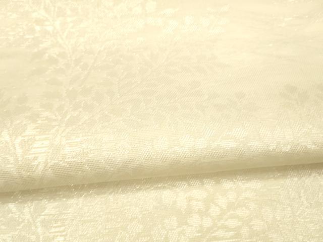 平和屋着物＊夏物 六通柄袋帯 枝葉文 銀糸 正絹 逸品 DAAX5579cm