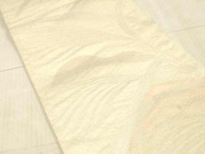 平和屋着物＊夏物 六通柄袋帯 稲穂 銀糸 正絹 逸品 DAAX5580cm
