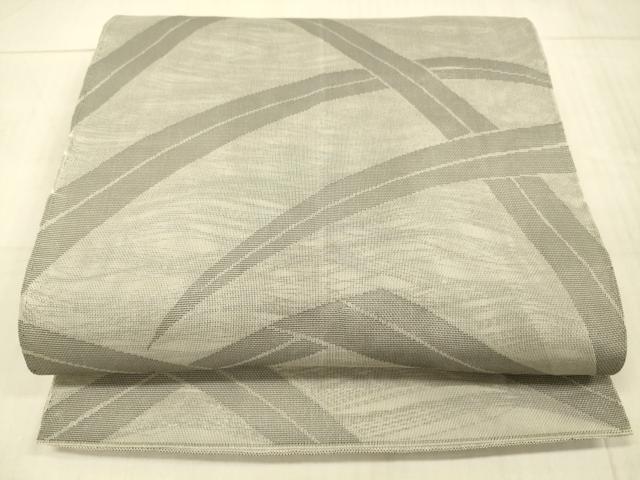 平和屋着物＊夏物 全通柄袋帯 草葉文 正絹 逸品 DAAX5592cm