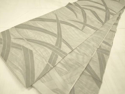 平和屋着物＊夏物 全通柄袋帯 草葉文 正絹 逸品 DAAX5592cm