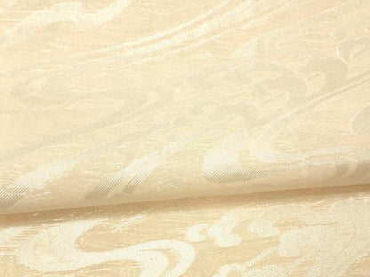 平和屋着物＊夏物 六通柄袋帯 流水文 銀糸 正絹 逸品 DAAX5602cm