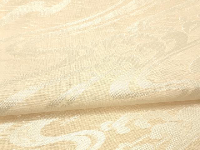 平和屋着物＊夏物 六通柄袋帯 流水文 銀糸 正絹 逸品 DAAX5602cm