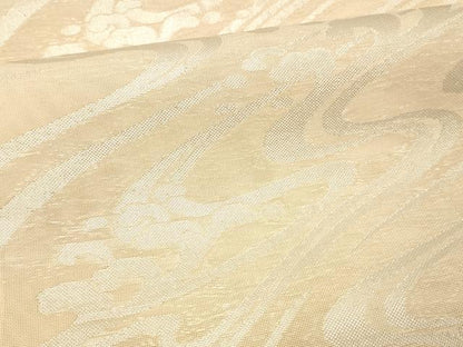 平和屋着物＊夏物 六通柄袋帯 流水文 銀糸 正絹 逸品 DAAX5602cm