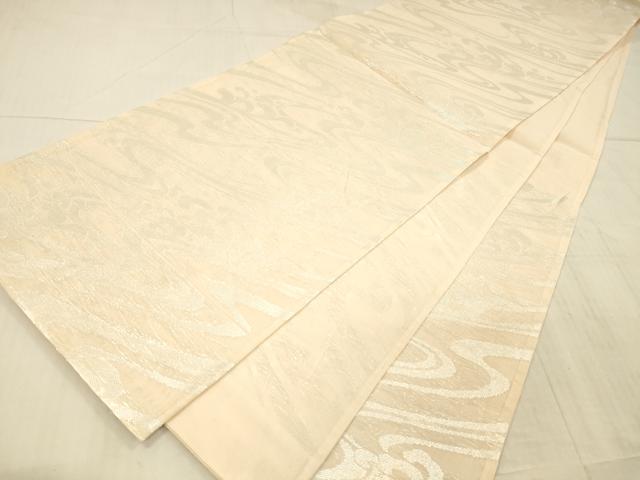 平和屋着物＊夏物 六通柄袋帯 流水文 銀糸 正絹 逸品 DAAX5602cm