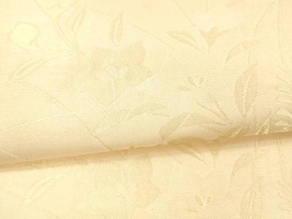 平和屋着物＊夏物 六通柄袋帯 草花文 金銀糸 正絹 逸品 DAAX5606cm