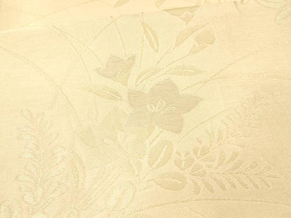平和屋着物＊夏物 六通柄袋帯 草花文 金銀糸 正絹 逸品 DAAX5606cm