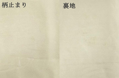 平和屋着物●六通柄袋帯　唐織　風景枝花文　金糸　正絹　逸品　DAAX5607cm