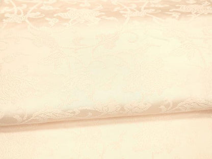 平和屋着物●六通柄袋帯　つづれ織　花唐草文　虹色　正絹　逸品　DAAX5630cm