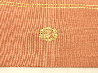 平和屋着物●爪掻本綴作家　伊達静　八寸名古屋帯　霞文　正絹　逸品　DAAX5638cm
