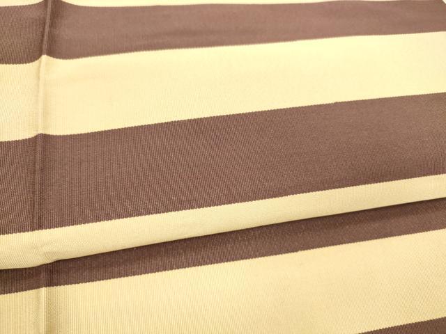 平和屋着物●綴れ 八寸名古屋帯 横段文 正絹 逸品 DAAX5649cm