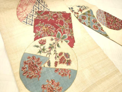 平和屋着物●九寸名古屋帯　草花文　金彩　DAAX5658cm