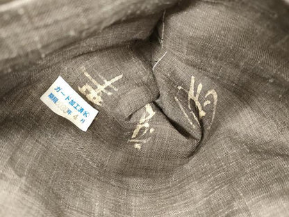 平和屋着物＊夏物 九寸名古屋帯 ろうけつ染め 抽象間道 麻 逸品 DAAX5673cm