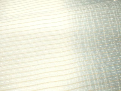 平和屋着物＊夏物　全通柄袋帯　横段文　金糸　正絹　逸品　DAAX5674cm