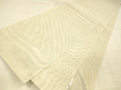 平和屋着物＊夏物 絽綴れ 太鼓柄袋帯 流水露芝文 正絹 逸品 DAAX5678cm
