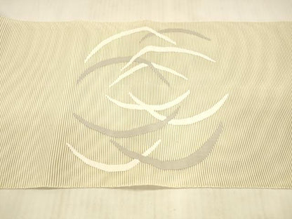 平和屋着物＊夏物 絽綴れ 太鼓柄袋帯 流水露芝文 正絹 逸品 DAAX5678cm