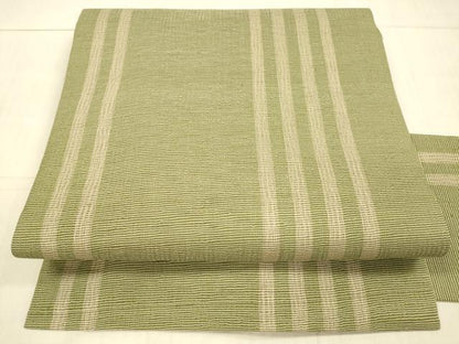 平和屋着物＊夏物 九寸名古屋帯 間道 正絹 逸品 DAAX5685cm