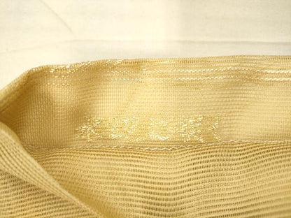平和屋着物＊夏物 六通柄袋帯 唐織 水辺に咲く 金糸 正絹 逸品 DAAX5686cm