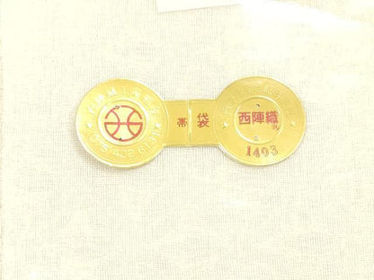 平和屋着物＊夏物 西陣 三幸織物謹製 六通柄袋帯 草花文 金糸 証紙付き 正絹 逸品 DAAX5716cm