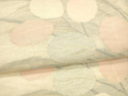 平和屋着物＊夏物 六通柄袋帯 草葉文 銀糸 正絹 逸品 DAAX5718cm