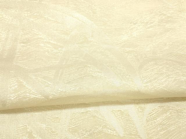 平和屋着物＊夏物 全通柄袋帯 流水籬文 銀糸 正絹 逸品 DAAX5721cm