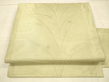 平和屋着物＊夏物 九寸名古屋帯 露草文 金銀糸 正絹 逸品 DAAX5729cm