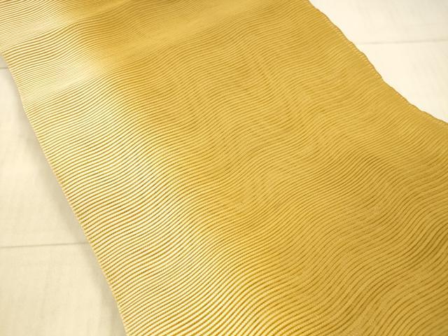 平和屋着物＊夏物 絽綴れ 八寸名古屋帯 よろけ縞 銀糸 正絹 逸品 DAAX5736cm