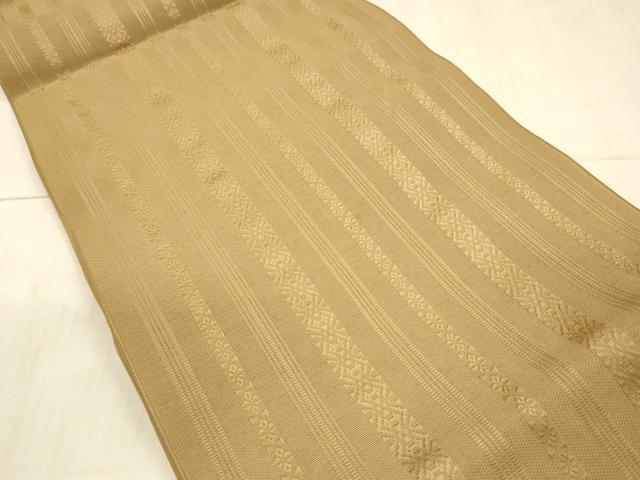 平和屋着物＊夏物 本場筑前博多織 八寸名古屋帯 紗献上 芝翫茶色 正絹 逸品 DAAX5737cm