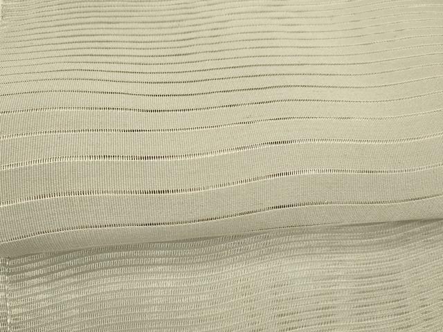 平和屋着物＊夏物 絽綴れ 八寸名古屋帯 よろけ縞 霞文 正絹 逸品 DAAX5743cm